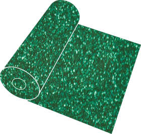 Sparkling Green Glitter Roll Delight PNG
