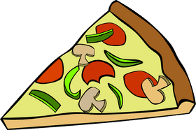 Delicious Fast Food Pizza Slice Delight PNG
