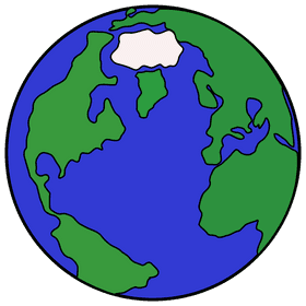 Green and Blue Planet Earth's Vibrant Surface PNG