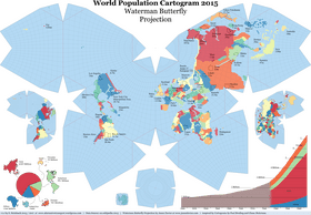 Colorful Representation of the World Map PNG
