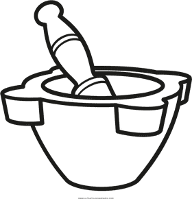 Classic Mortar and Pestle Kitchen Essential PNG