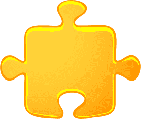 Shining Jigsaw Puzzle Piece of Joy PNG