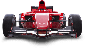 Red Racing Car with Sleek Design PNG