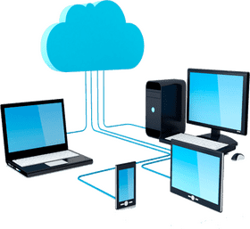 Cloud Computing Connecting Devices Seamlessly PNG