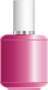 Vibrant Pink Nail Polish Elegance PNG