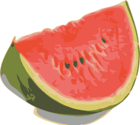 Juicy Watermelon Fruit Slice Delight PNG
