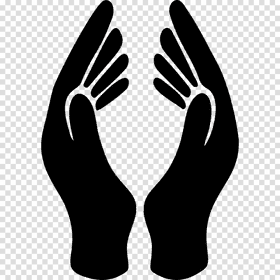 Embracing Hands of Care and Compassion PNG