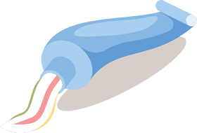 Swirling Freshness Colorful Toothpaste Delight PNG