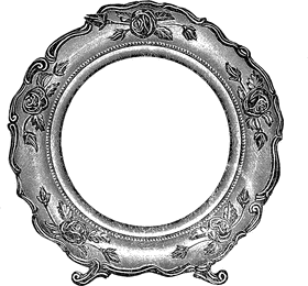 Elegant Vintage Digital Photo Frame Display PNG