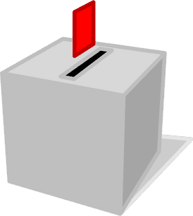 Election Ballot Submission Box Illustration PNG