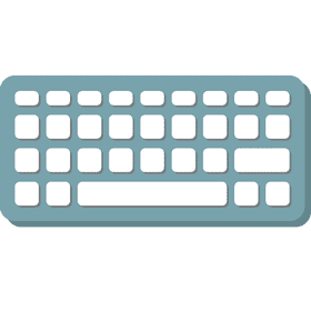 Stylish Sleek Modern Keyboard Design PNG