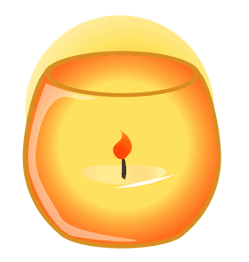Glow of Serenity Candle PNG