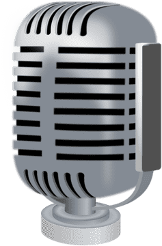 Classic Silver Microphone for Dynamic Sound PNG