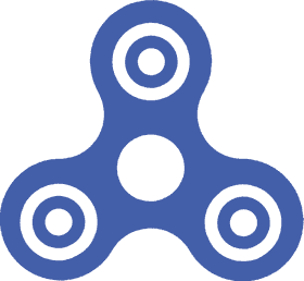 Fidget Spinner Stress Relief and Focus Tool PNG