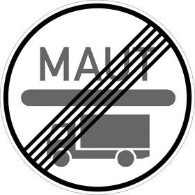 Restricted Access Toll Road Signage PNG