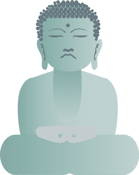 Serene Buddha of Tranquil Enlightenment PNG