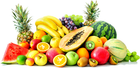Vibrant Harvest of Fresh Fruit Delights PNG