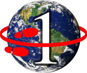 Globe Trek Step Around the World PNG