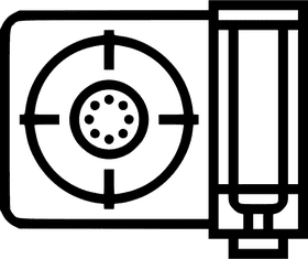 Efficient Cooking with a Modern Gas Stove PNG