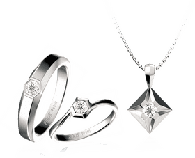 Elegant Jewelry Collection of Rings and Necklace PNG