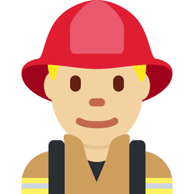 Courageous Firefighter Ready to Save Lives PNG