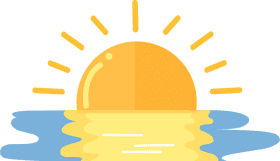 Golden Reflections of a Beautiful Sunrise PNG