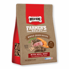 Milk-Bone Farmer's Medley Real Beef and Whole Grains Treats PNG