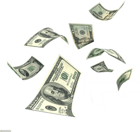 Floating Bills in the Breeze PNG
