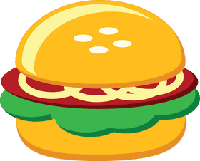 Delicious Fast Food Delight Burger PNG