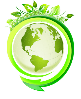 Eco-Friendly World A Circle of Ecology PNG
