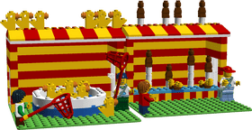 Colorful LEGO Carnival with Fun Games PNG