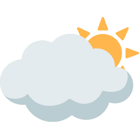 Sunny Cloud with Radiant Sunlight PNG