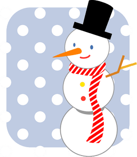 Winter Wonderland with a Cheerful Snowman PNG
