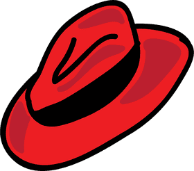 Vibrant Red Hat with a Stylish Twist PNG