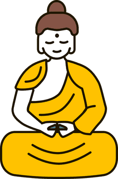 Serenity of the Buddha's Meditation PNG