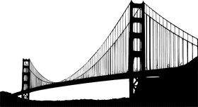 Golden Gate Bridge Iconic Connection of Land and Sea PNG