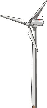Modern Wind Turbine Harnessing Renewable Energy PNG