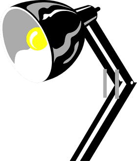 Stylish Desk Lamp and Light Illuminator PNG