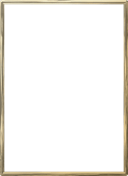 Elegant Gold Photo Frame Design PNG