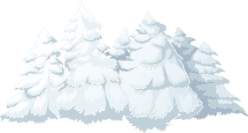 Snowy Pine Wonderland PNG