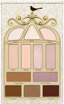 Whimsical Eye Shadow Palette in Soft Hues PNG
