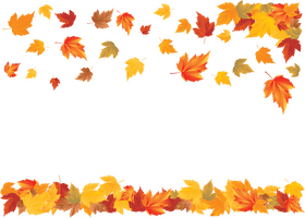 Colorful Autumn Leaf Cascade PNG