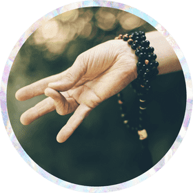 Serenity in Prayer Beads Meditation PNG