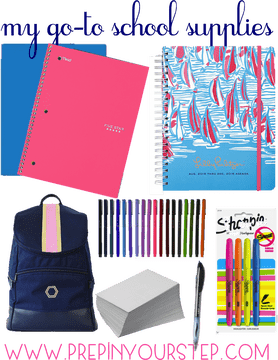 My Essential School Supply Checklist PNG