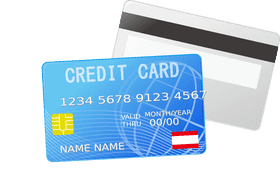Modern Credit Card Design with Chip Feature PNG