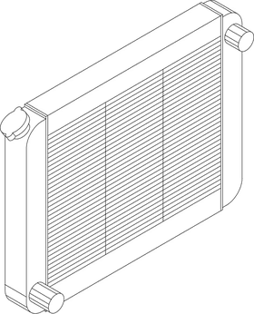 Efficient Heat Transfer Radiator Design PNG