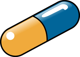 Colorful Capsule Pill for Health and Wellness PNG