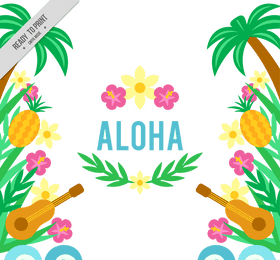 Aloha Ukulele Paradise Celebration PNG