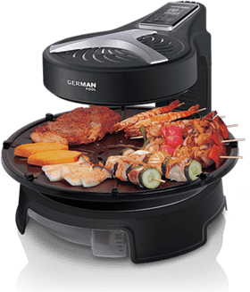 Versatile Indoor Barbecue Grill with Cooking Plates PNG