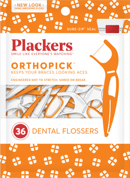 Dental Orthopick Flossers for Braces Care PNG